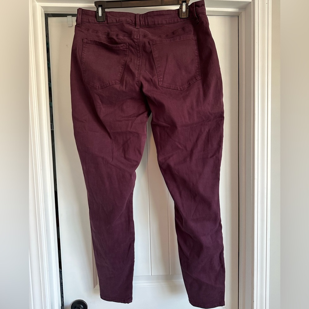 Women’s NWT Pistola Dark Purple Size 32‎ or 14 Cargo Skinny Pants - Picture 4 of 11